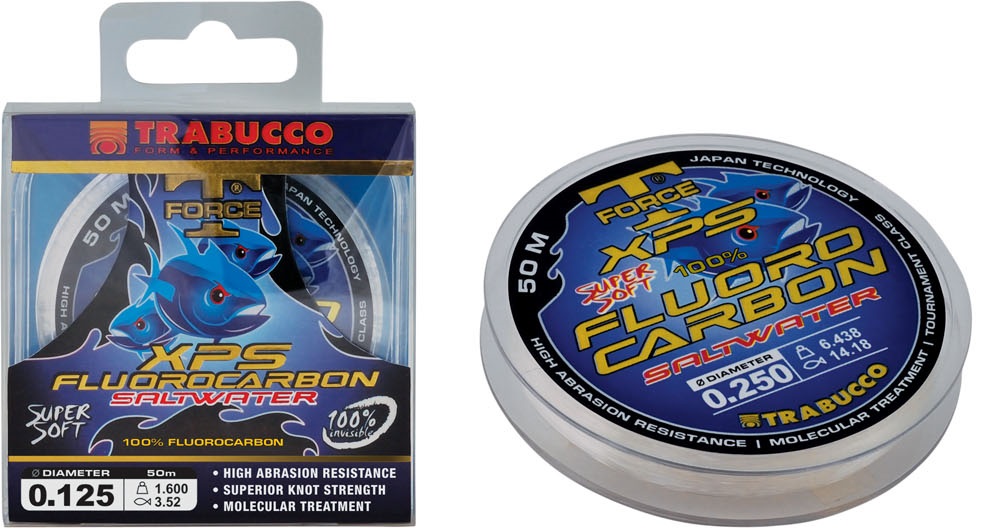 FLUOROCARBON SALTWATER 50 mt 0,125 mm